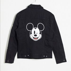 Levis x Mickey Mouse Black Sherpa Trucker Jacket